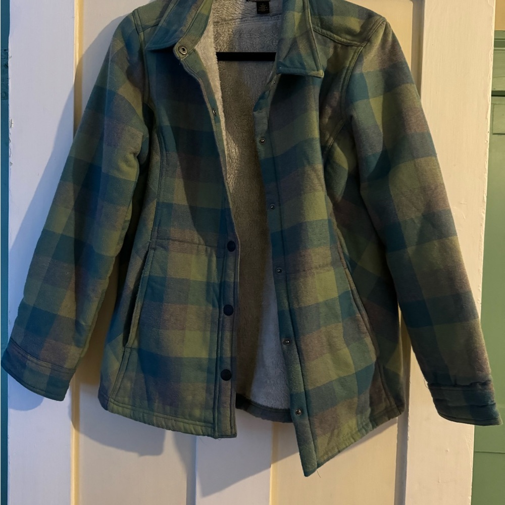 Noble Outfitters Plaid Button-Up Jacket